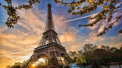 Эйфелева башня, Париж, Франция скачать фото обои для рабочего стола  (картинка 2 из 2)