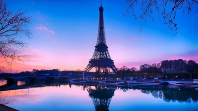 Обои париж, франция, эйфелева башня, небо, голубой картинки на рабочий стол,  фото скачать бесплатно