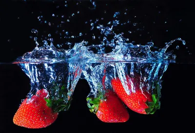 Обои фрукты в воде - 56 фото
