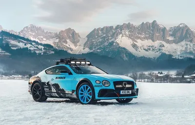 Обои на рабочий стол Bentley показал Continental GT для гонки Ice Race,  2020 года, обои для рабочего стола, скачать обои, обои бесплатно