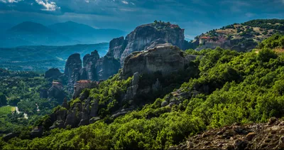 Картинка Греция Rodos Остров берег Дома город