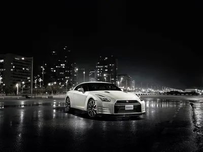 Live wallpaper Nissan GT-R headlights / download to desktop