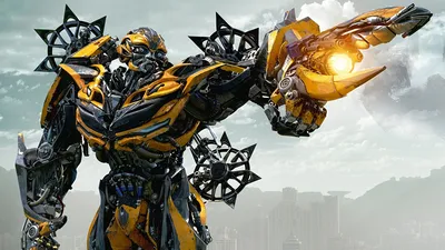 Фотография Трансформеры: Последний рыцарь робота Bumblebee 1366x768