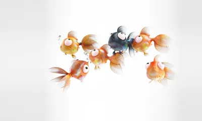 Золотая рыбка детский рисунок - 68 фото