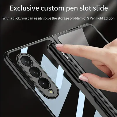 For Galaxy Z Fold 4 Case Cover gorgeous Shiny Side - Temu