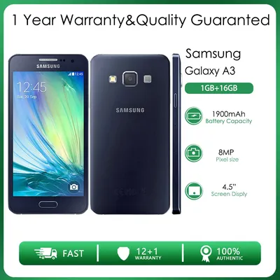 Original Unlocked Samsung Galaxy A3 A300F 4G Quad-core 1GB RAM 16GB ROM 8MP  4.5'' 1900mAh Android 4 Smartphone - AliExpress