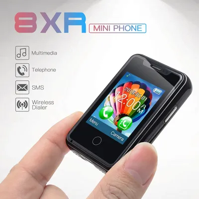 Маленький мини телефон сенсорный дисплей Карманный ношение BT набор музыка  Два SIM-карты камера волшебный голос изменение 8XR игра | AliExpress