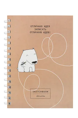 Скетчбук 80л. А5 на гребне 7БЦ BG \"Отличная идея\" – купить в  интернет-магазине, цена, заказ online