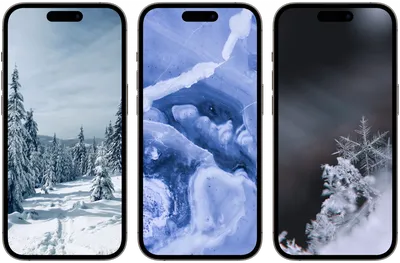 Обои на телефон зима, дорога, снег, деревья, зимний пейзаж - скачать  бесплатно в высоком качестве из категории \"Природа\"