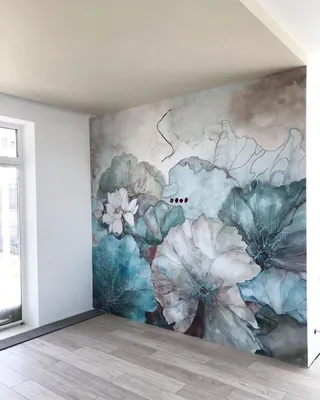 Рисунки на стенах в интерьере: 130 фото лучших идей оформления стен  декоративной художественной ручной живописью