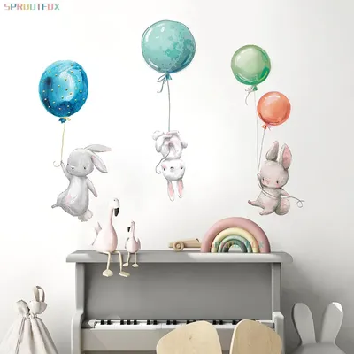 Декоративные 3D наклейки для детской комнаты | AliExpress