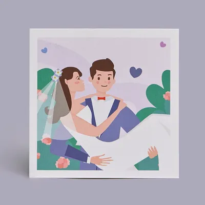 Мини-открытка, Поздравляем С Днем Свадьбы!, 7,5*9,5 см, 10 шт. купить в  Симферополе