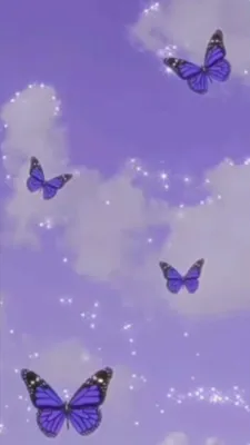 Обои на телефон, бабочки | Фиолетовые обои, Милые обои, Причудливые картинки