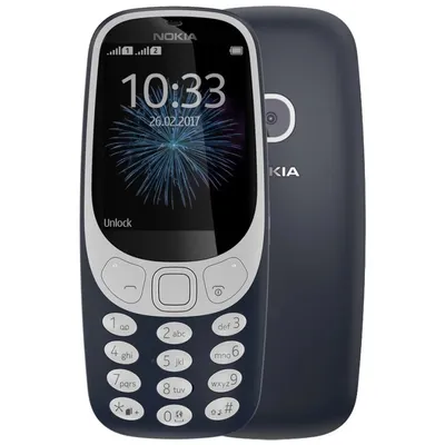 Купить Nokia 3310 Dual Sim Dark Blue в Караганде | купить в кредит -  характеристики, отзывы, описание, обзоры