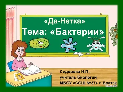 Презентация на тему: \"Бактерии\"