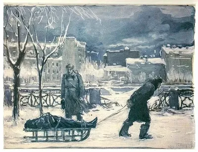 Тема блокады Ленинграда в изобразительном искусстве | Пикабу