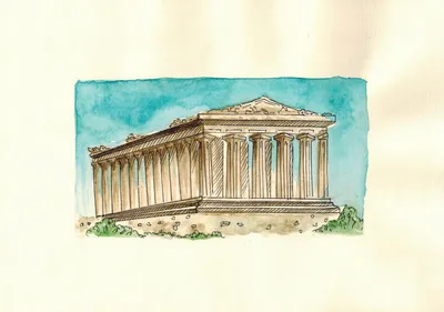 Рисунок на тему Греция - 90 фото