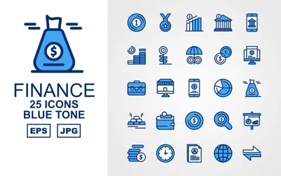 Download Business Finance Shady Icon Set - Набор иконок на тему финансы