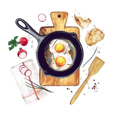 Рисунки на тему кулинария - 48 фото