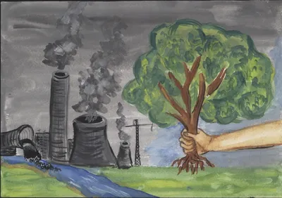 Рисунок на тему экологическая катастрофа - 47 фото