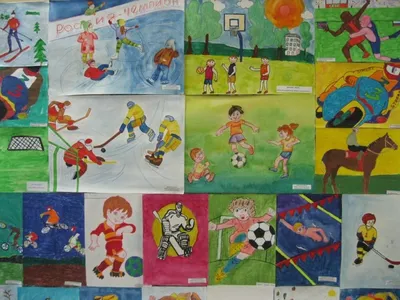 Детский рисунок спорт (26 фото) » Рисунки для срисовки и не только