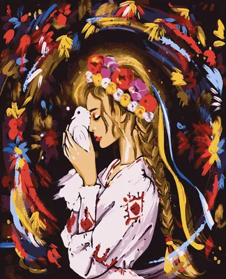 Картина по номерам украинская тематика 40 х 50 см Надежда на мир PN9103  dom-kazka (ID#1884688285), цена: 250 ₴, купить на Prom.ua