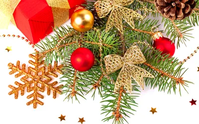 Рождество и новый год праздник фон рождественская открытка рождественские  подарки на белом фоне, декоративный, снежинка, Золото фон картинки и Фото  для бесплатной загрузки