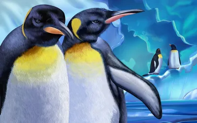 Фон пингвины - 79 фото