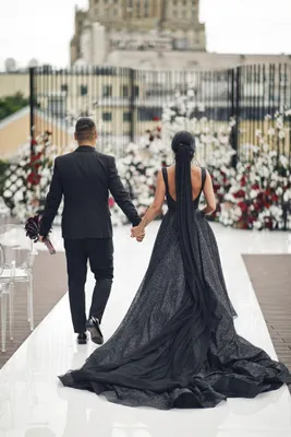 Черное платье на свадьбу | Черное платье для невесты | Свадьба Сидоркиной и  Оськина