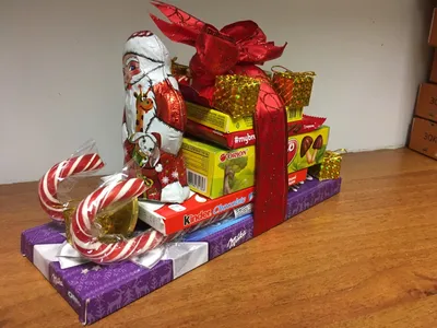ВОТ ЭТО ДА!! 4 идеи Подарков на Новый Год. Продуктовая корзина со  сладостями | Канал Buket7ruTV | Дзен
