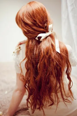 Короткие рыжие волосы со спины - 63 фото