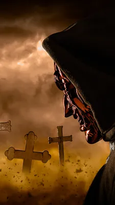 Фотография демон Фантастика креста капюшоном 1080x1920