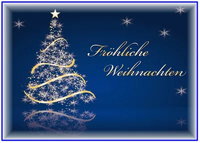 Немецкие новогодние открытки с Новым Годом на немецком языке