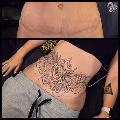 Татуировка женская япония на животе дракон - мастер Марк Акулов 3284 | Art  of Pain