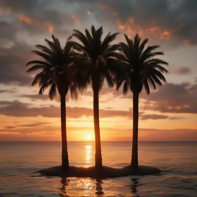 три пальмы растут на диком пляже. векторный рисунок на белом фоне  Иллюстрация вектора - иллюстрации насчитывающей рай, лето: 218385941