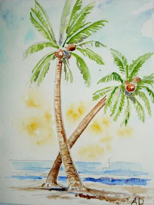 Три пальмы иллюстрация - 35 фото