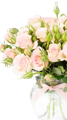 мультяшный стиль 3d визуализированный букет цветов изолированно на белом  фоне, розовый цветок, пастельные цветы, розовый цветочный фон картинки и  Фото для бесплатной загрузки