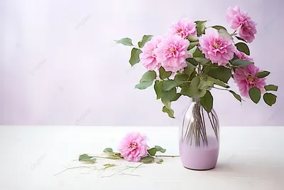 Красивые цветы в вазе на столе в комнате на светлом фоне :: Стоковая  фотография :: Pixel-Shot Studio