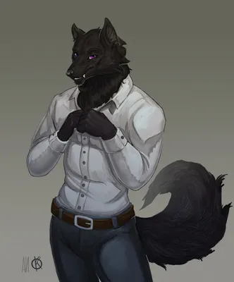 Красивый волк на аватарку, темный …» — создано в Шедевруме