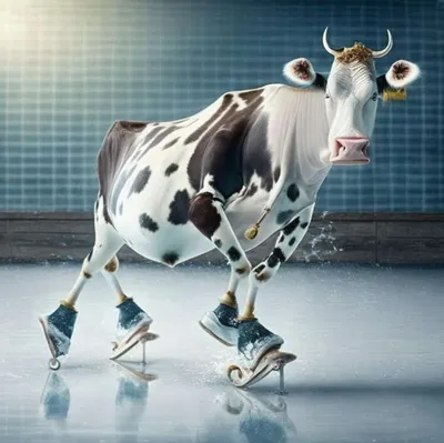 Корова на льду | УДАРНИЦА | Дзен