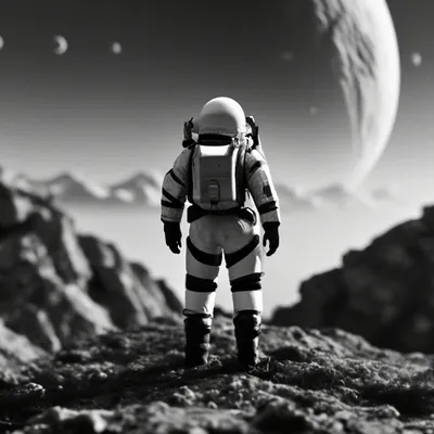 Картина по номерам холст на подрамнике 40х50 см. Космонавт на луне. Космос  - купить с доставкой по выгодным ценам в интернет-магазине OZON (726710627)