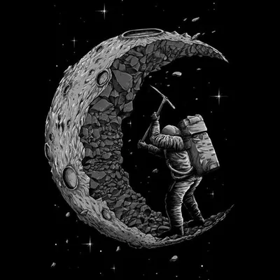 Астронавт в космосе на луне Стоковое Изображение - изображение  насчитывающей костюм, космос: 128800741