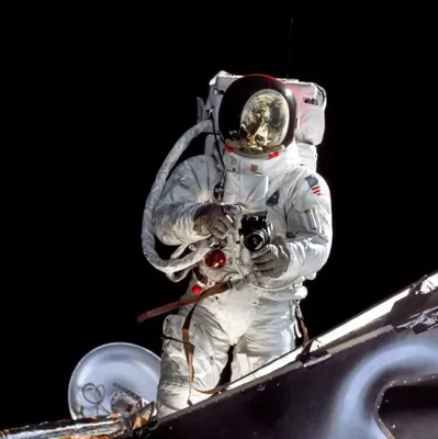 Работа — Космонавт на Луне., автор Коробанова Ксения Владимировна