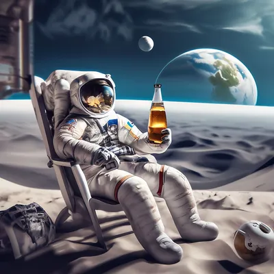 Космонавт на Луне - картинка №10711 | Printonic.ru