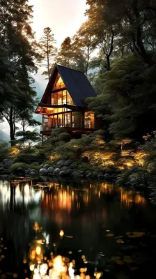 Самые красивые дома в лесу. ФОТО - AZE.az