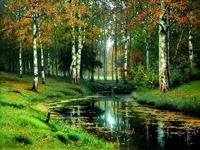 Красивая природа России | Birch tree painting, Painting, Cross paintings
