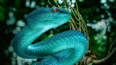 Красивая мультяшная змея - 65 фото