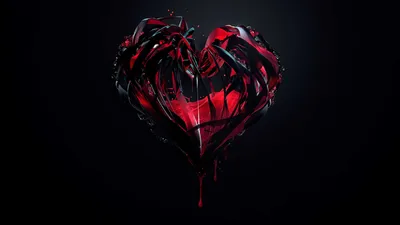 Обои Кровавое сердце, картинки - Обои для рабочего стола Кровавое сердце  фото из альбома: (любовь)