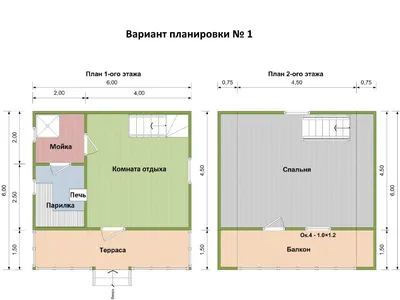 Брусовая баня 6х6 под ключ, проект и цена