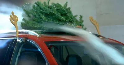 Семейное авто с рождественской елкой на крыше установило рекорд скорости -  295 км/ч (видео)